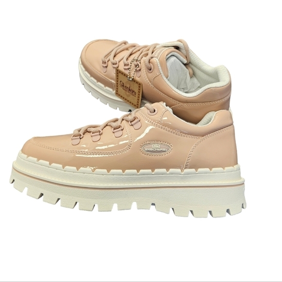 Skechers Shoes - Skechers Jammers Cool Block Chunky Oxford Pale Pink Shoes NEW